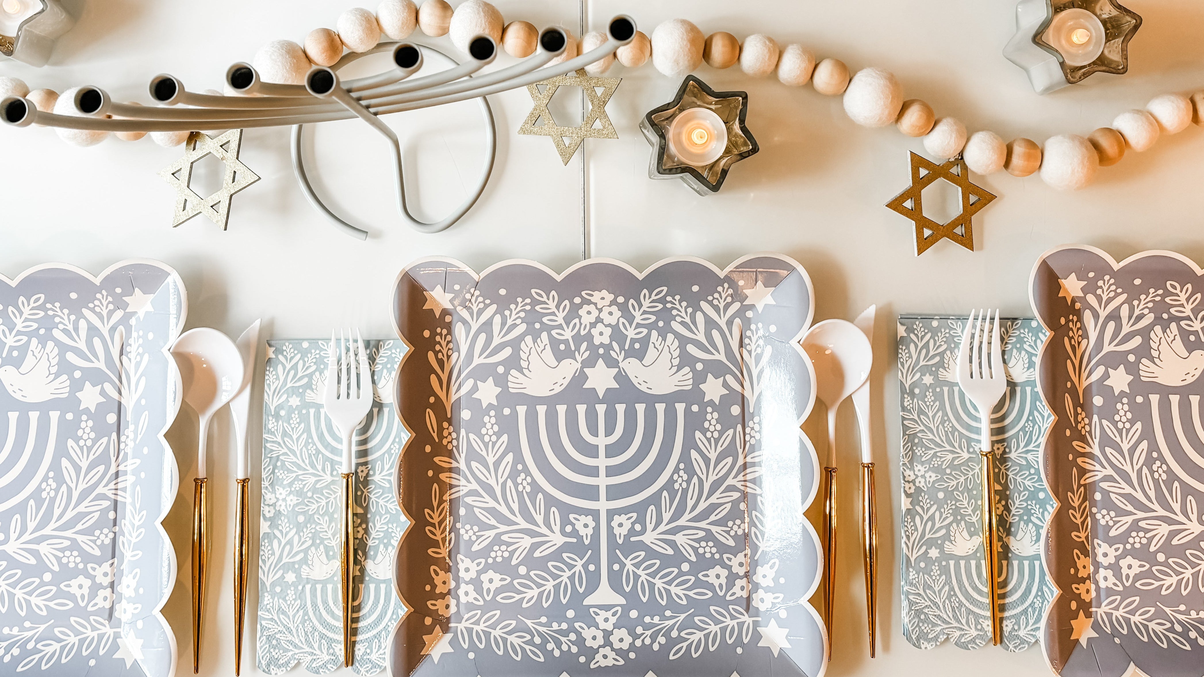 Hanukkah Decor- Peace Love Light Shop