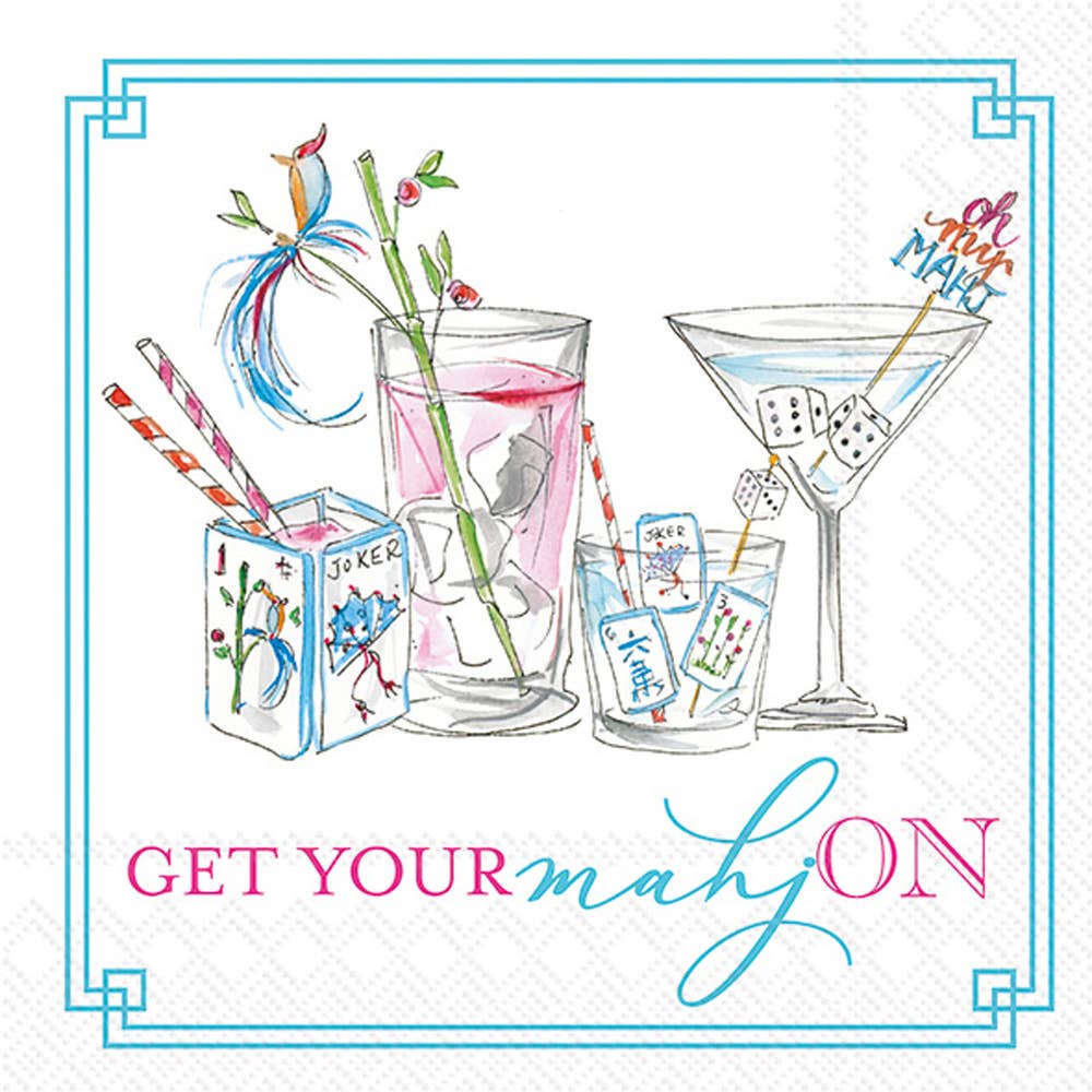 Mah Jong Napkins- Peace Love Light Shop