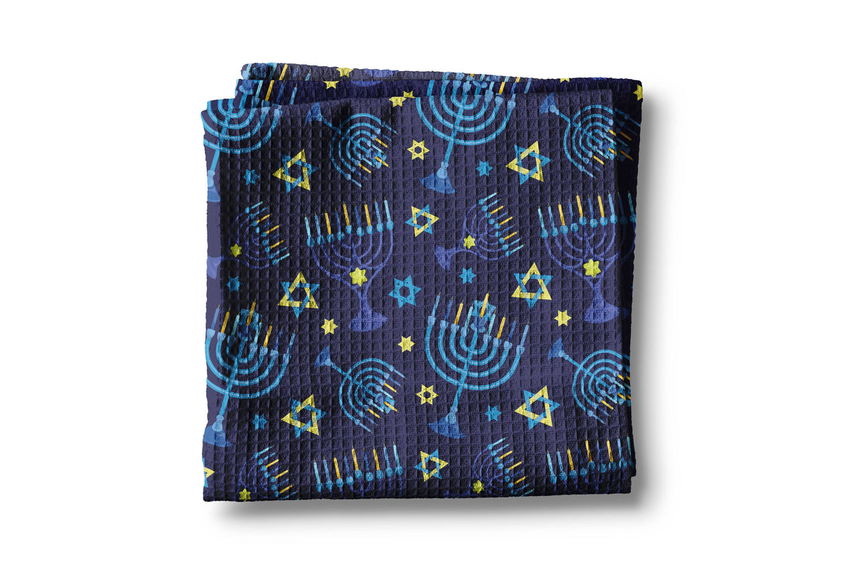 Hanukkah Tea Towel- Peace Love Light Shop
