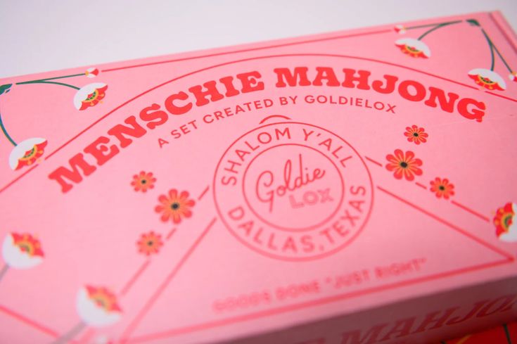 Jewish Inspired Menschie Mahjong Set, Goldie Lox- Peace Love Light Shop