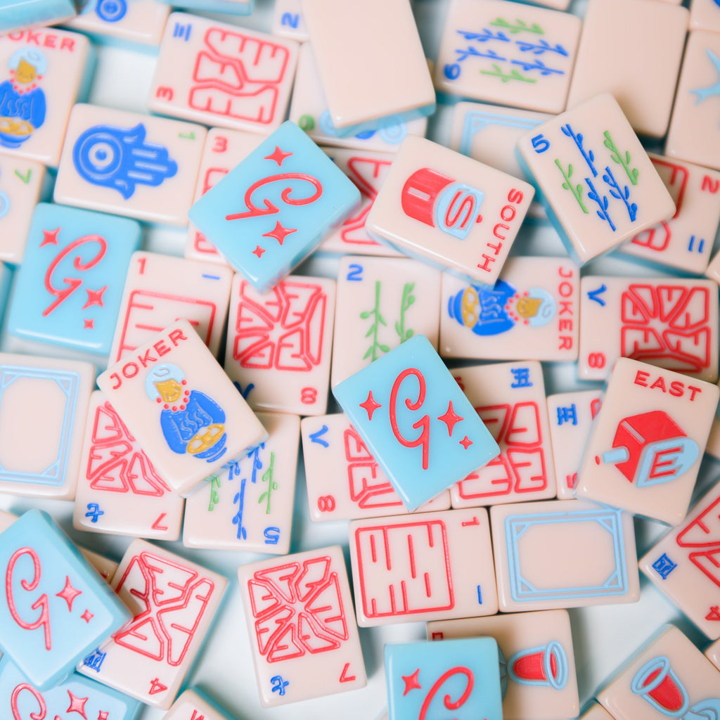 Jewish Inspired Menschie Mahjong Set, Goldie Lox- Peace Love Light Shop