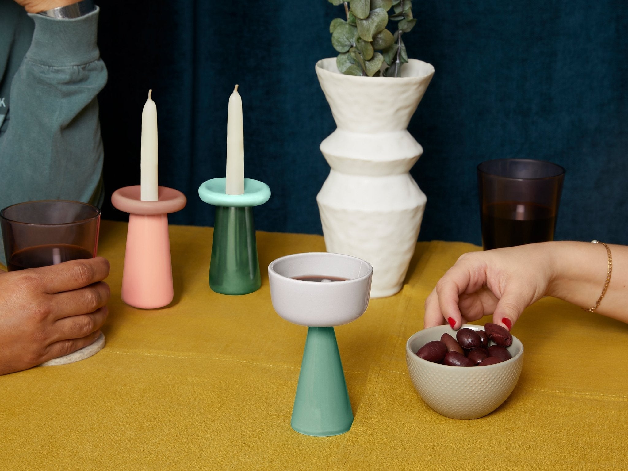 Cone Modern Kiddush Cup- Peace Love Light Shop