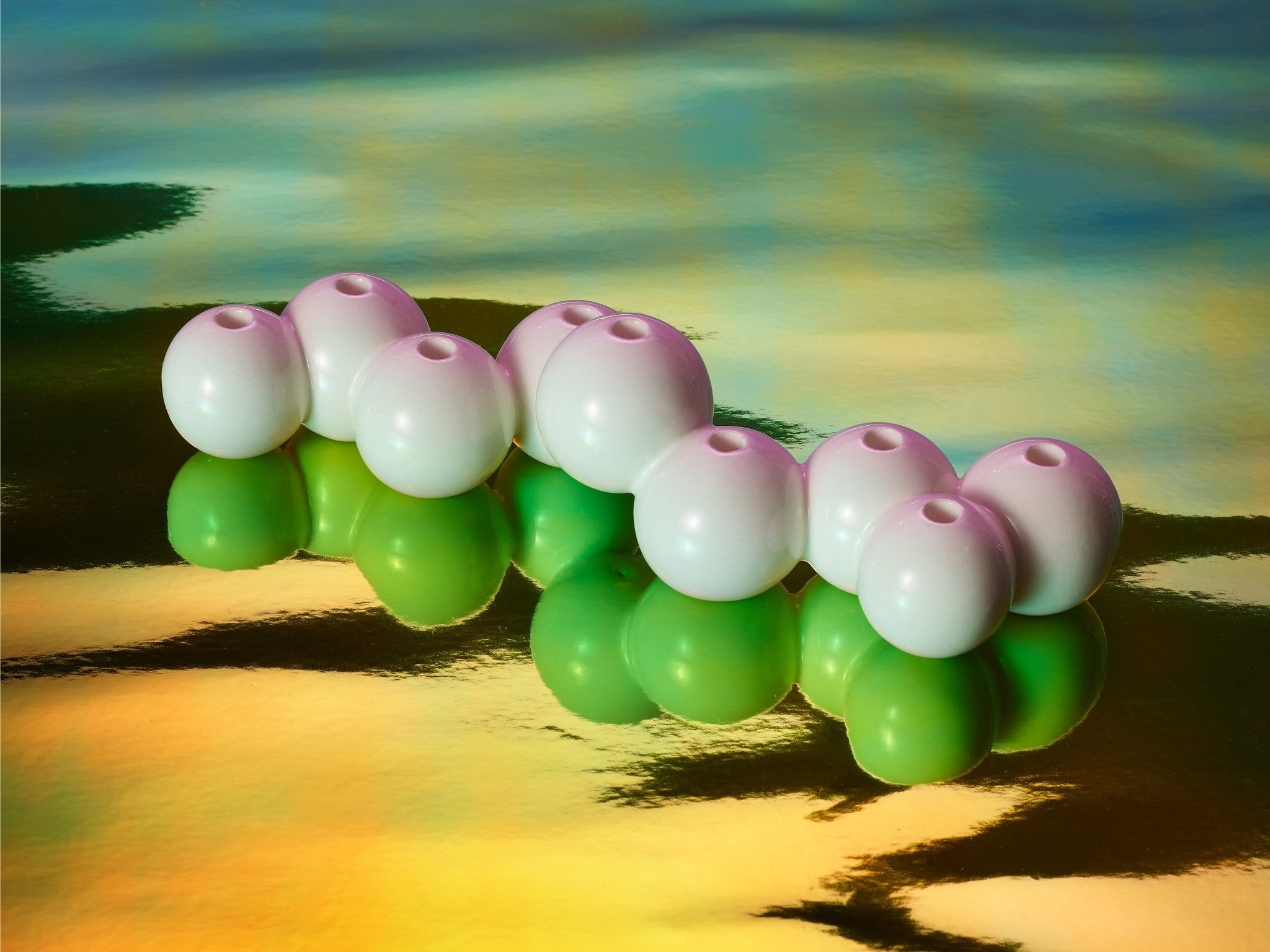 Modern Bubble Menorah, Ceramic- Peace Love Light Shop
