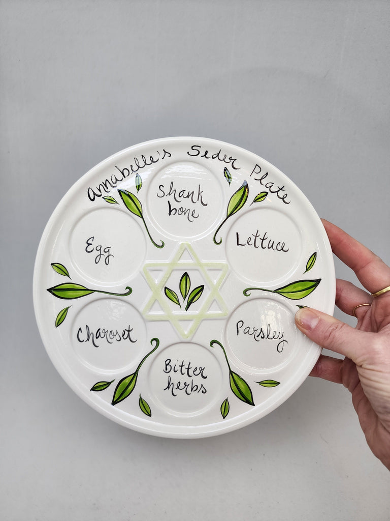 Personalized Passover Seder Plate- Peace Love Light Shop