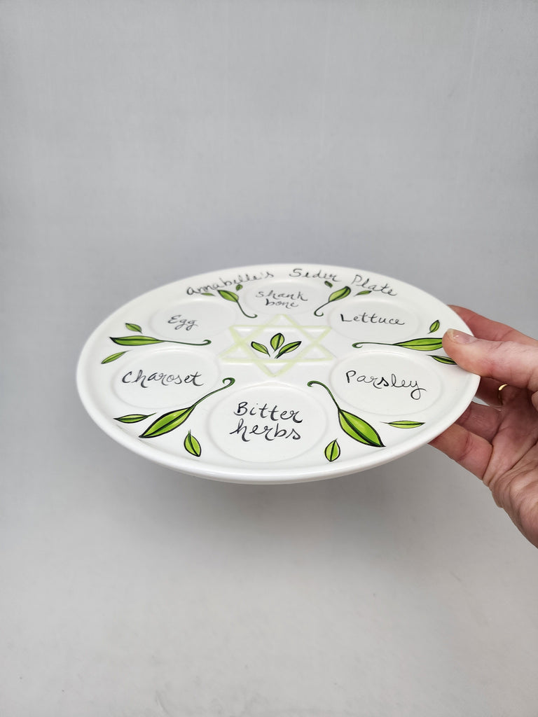 Personalized Passover Seder Plate- Peace Love Light Shop