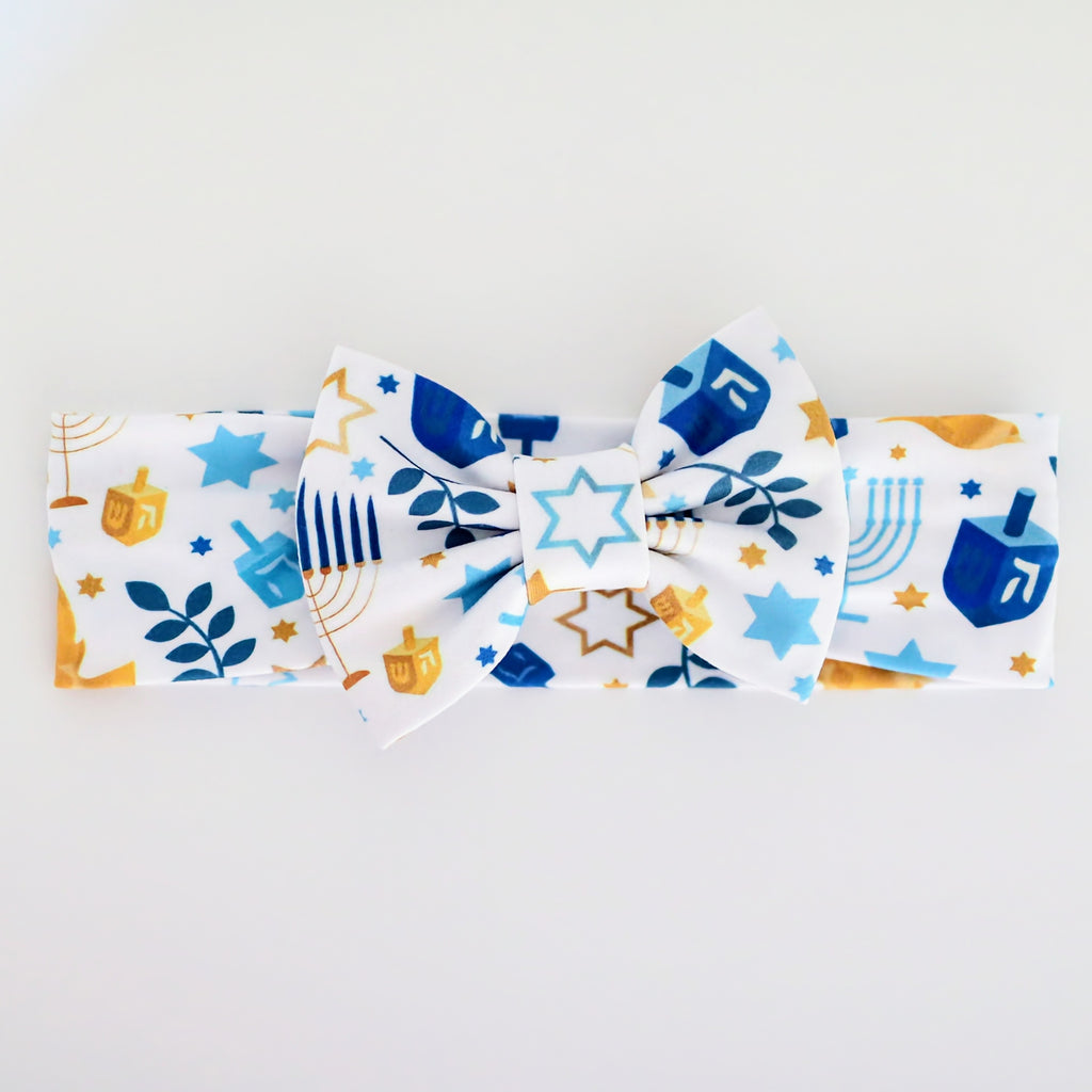 Hanukkah baby headband- Peace Love Light Shop