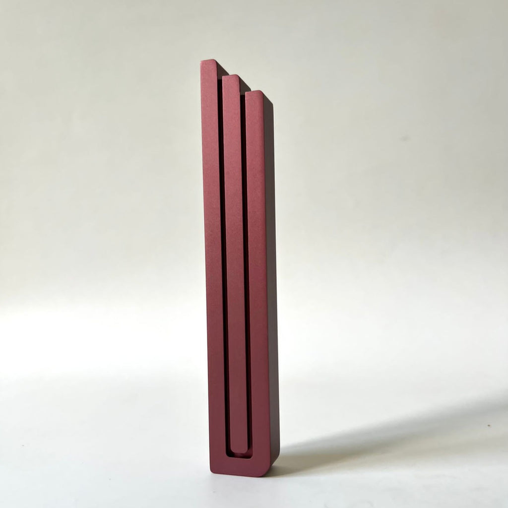 Modern mezuzah, anodized aluminum- Peace Love Light Shop