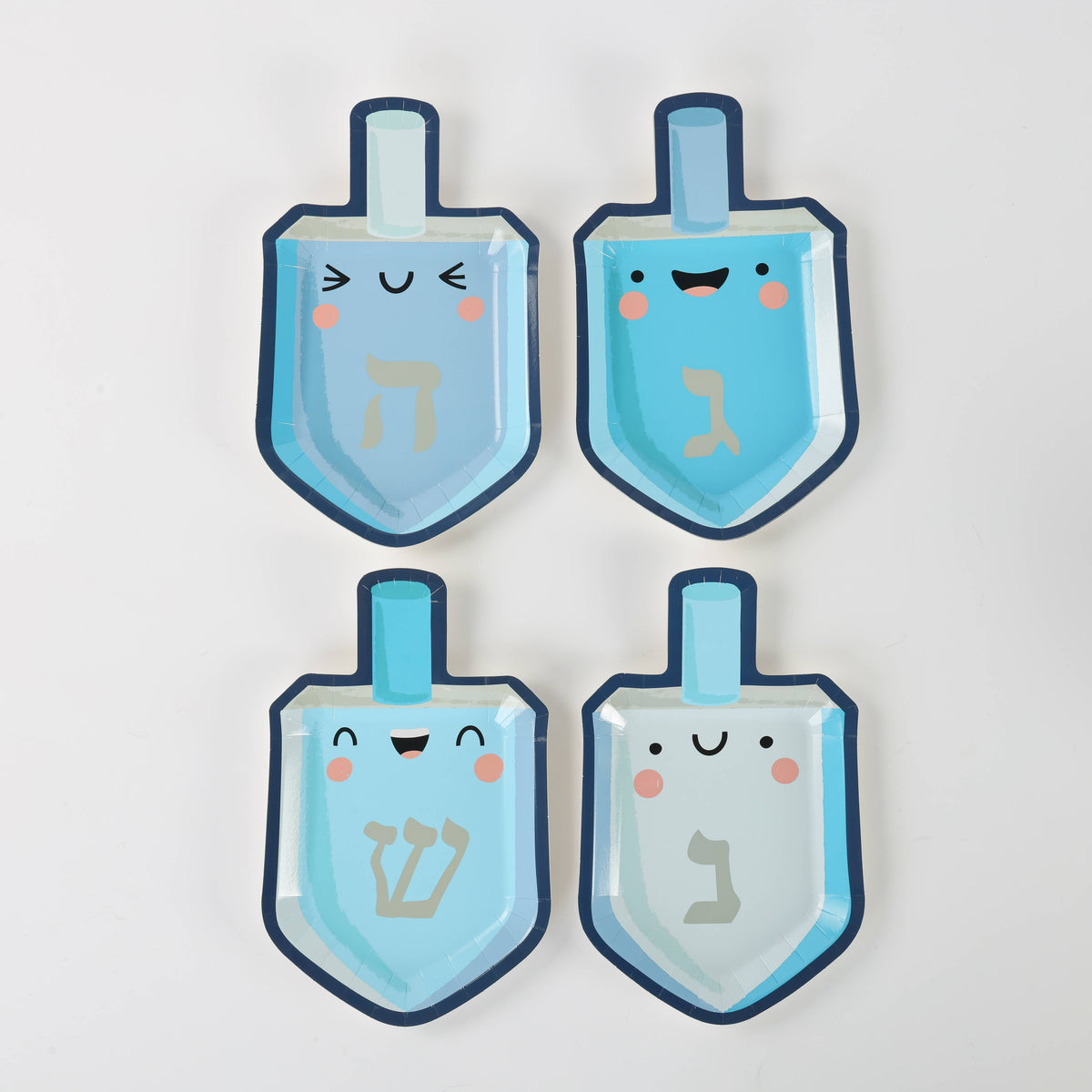 Hanukkah Dreidel Plates for Kids- Peace Love Light Shop