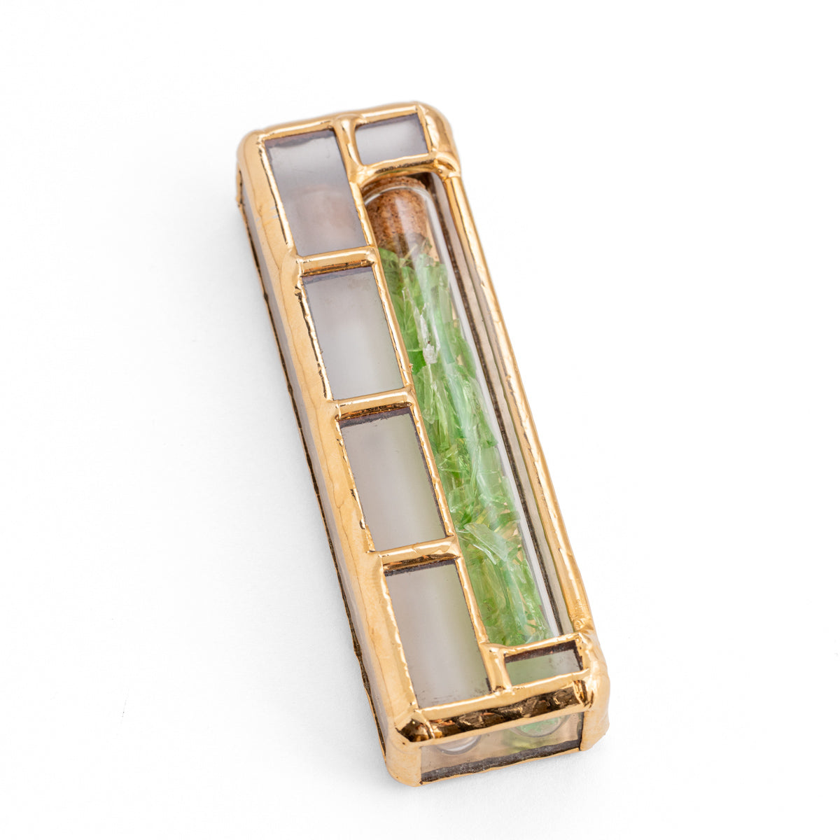 Wedding Glass Keepsake Mezuzah, Israel Museum Collection