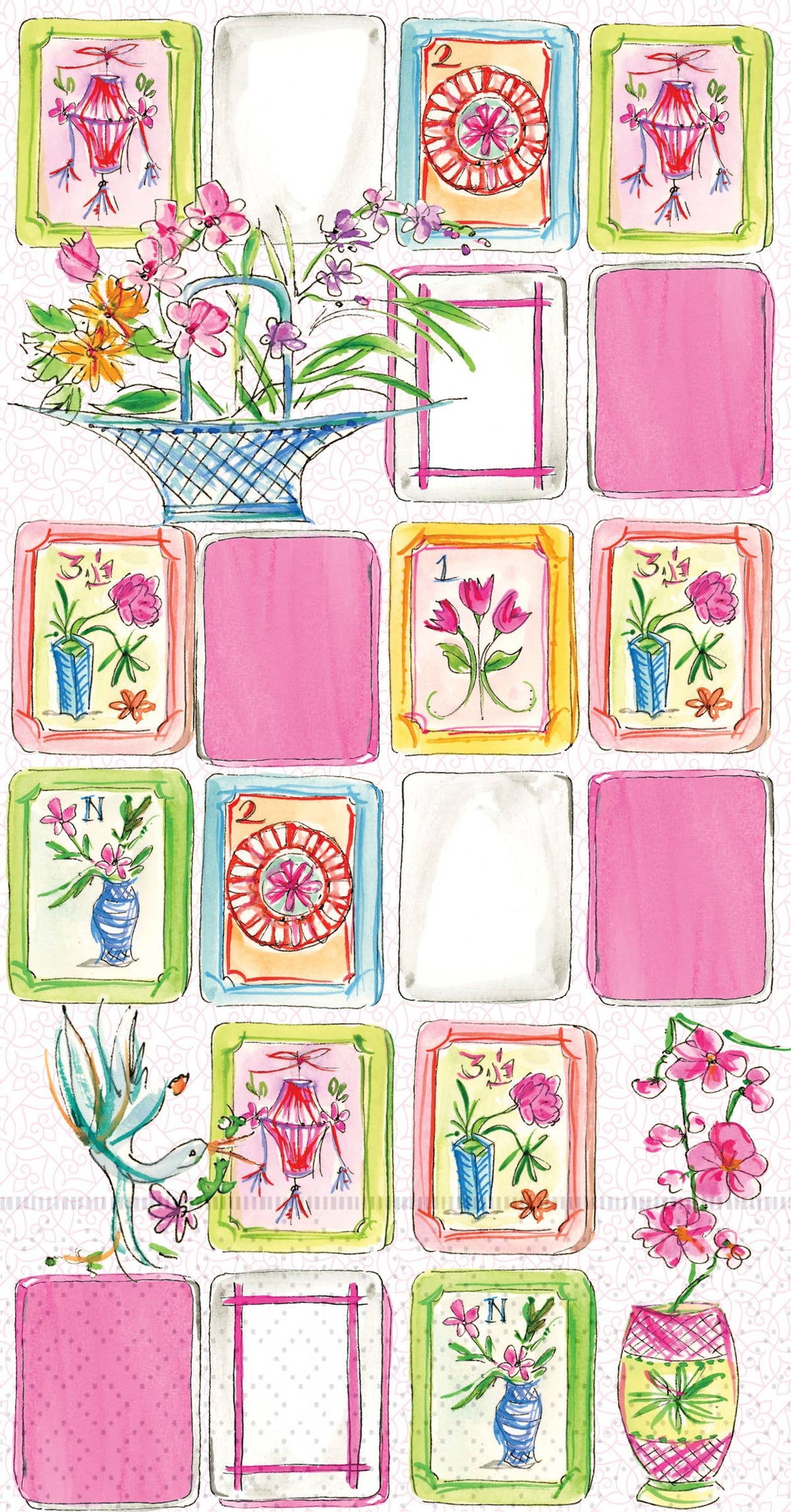 Mah Jong Napkins- Peace Love Light Shop