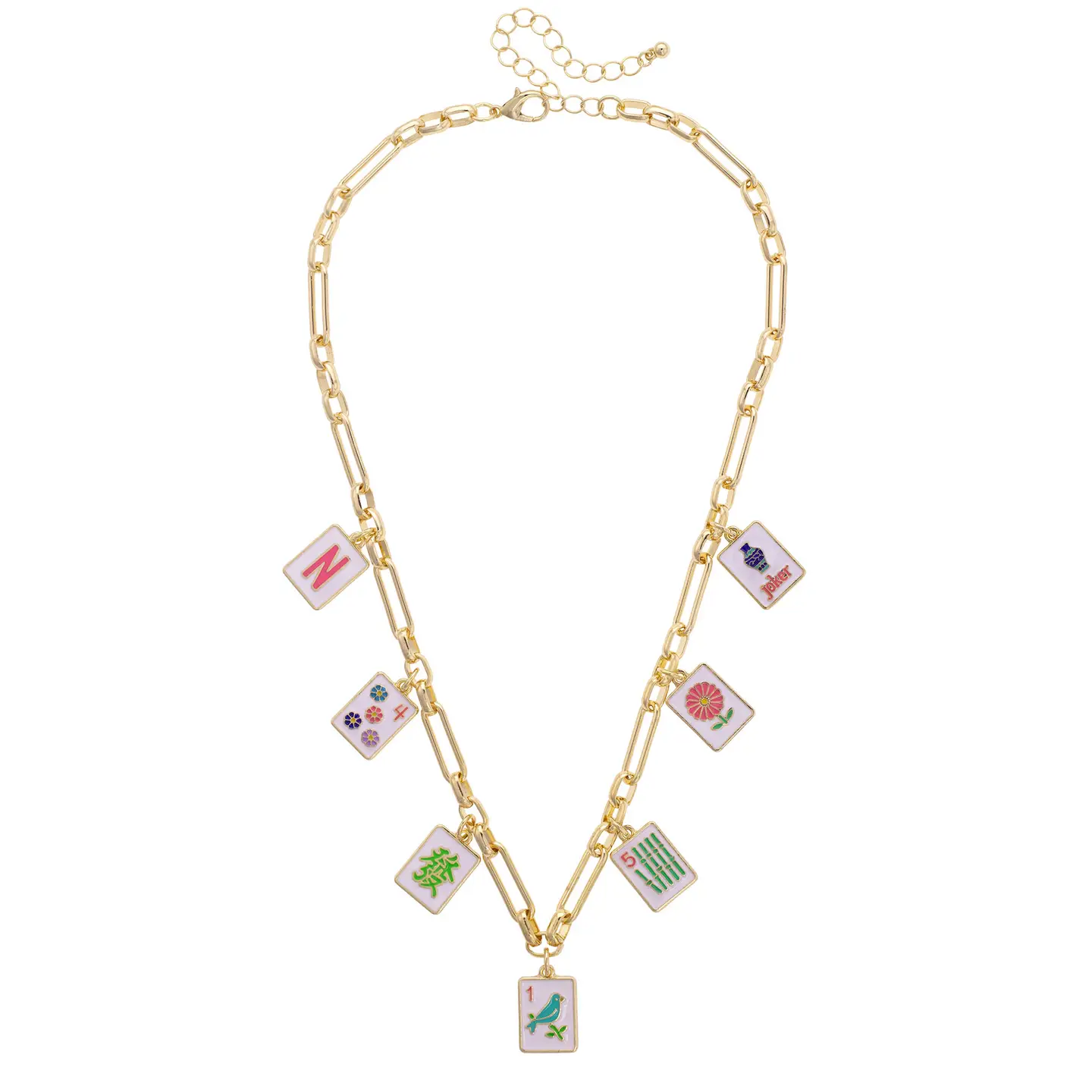 Mah Jong Charm Necklace - Peace Love Light Shop