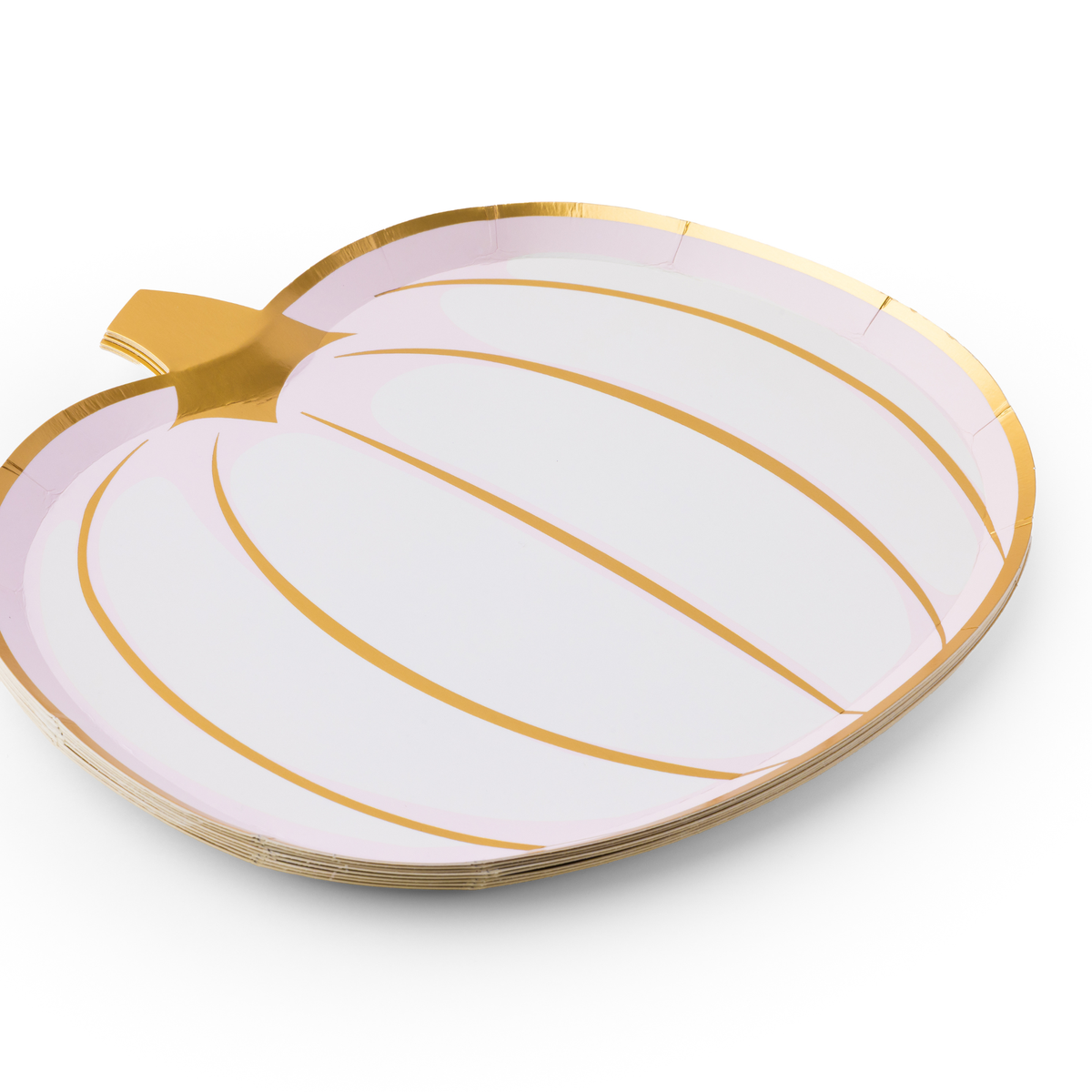 White Pumpkin Paper Plates, Thankgiving, Autumn, Halloween- Peace Love Light Shop