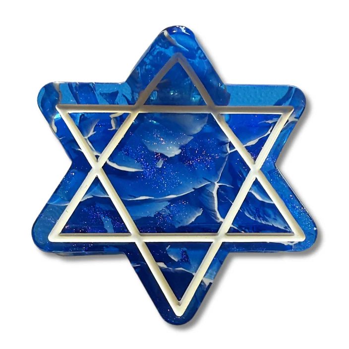 Star of David Hair Claw Clip - Peace Love Light Shop
