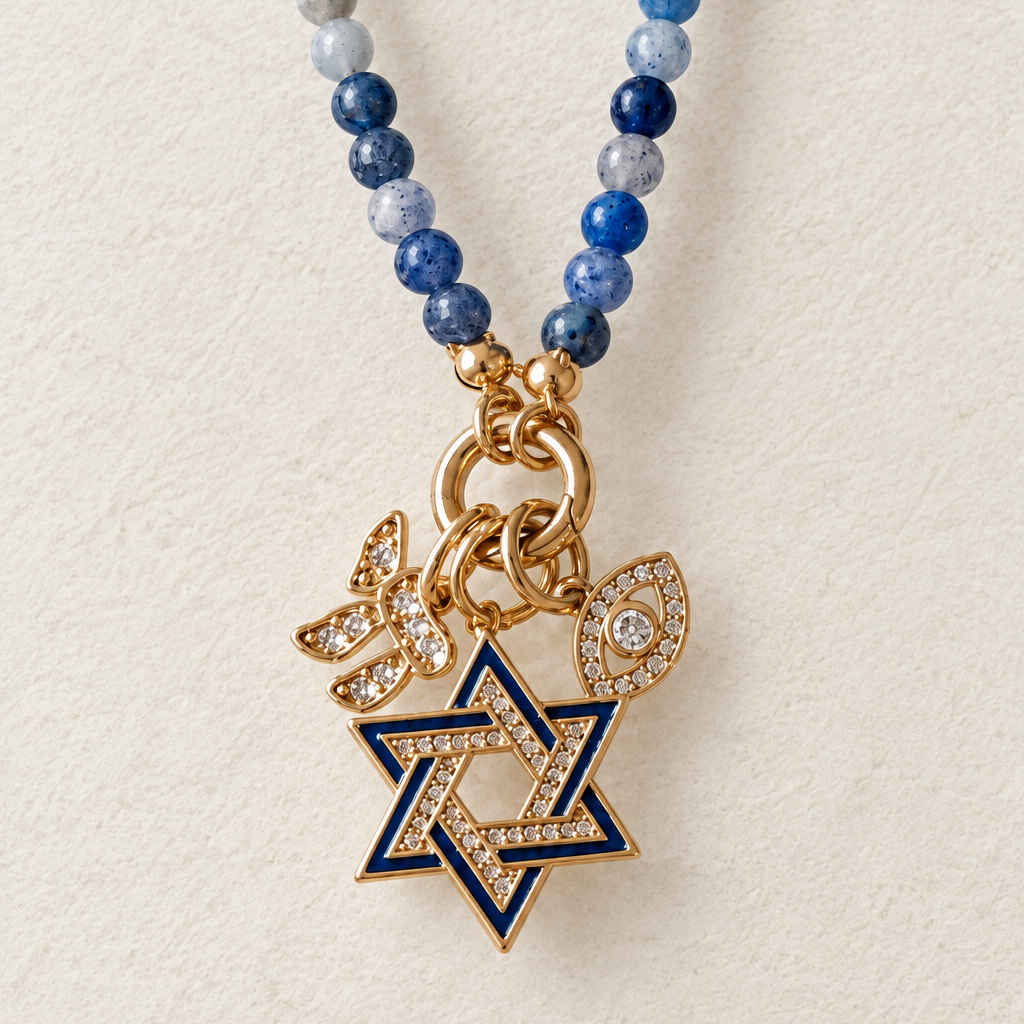 Charm Beaded Necklace- Peace Love Light Shop