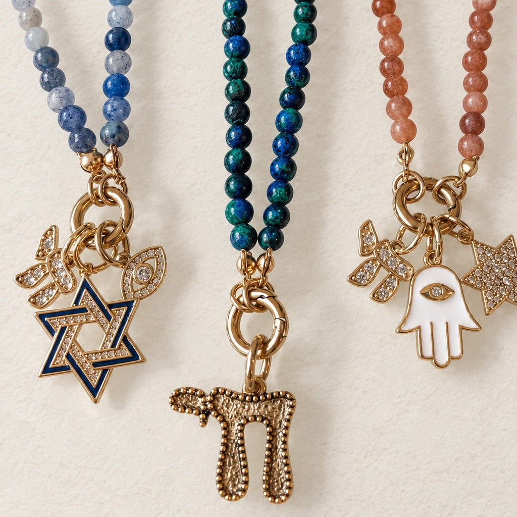 Charm Beaded Necklace- Peace Love Light Shop