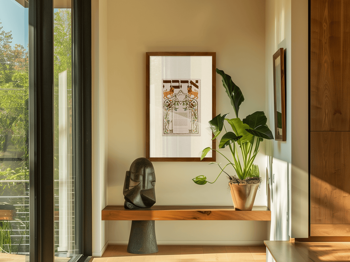 Modern Ketubah- Peace Love Light Shop