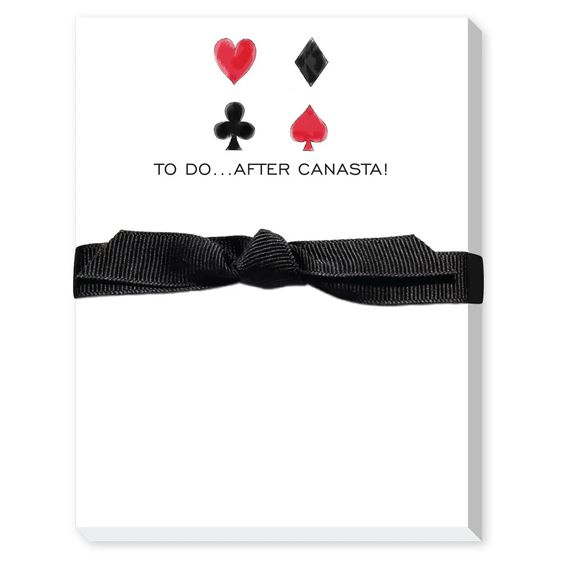 Canasta notepad- Peace Love Light Shop