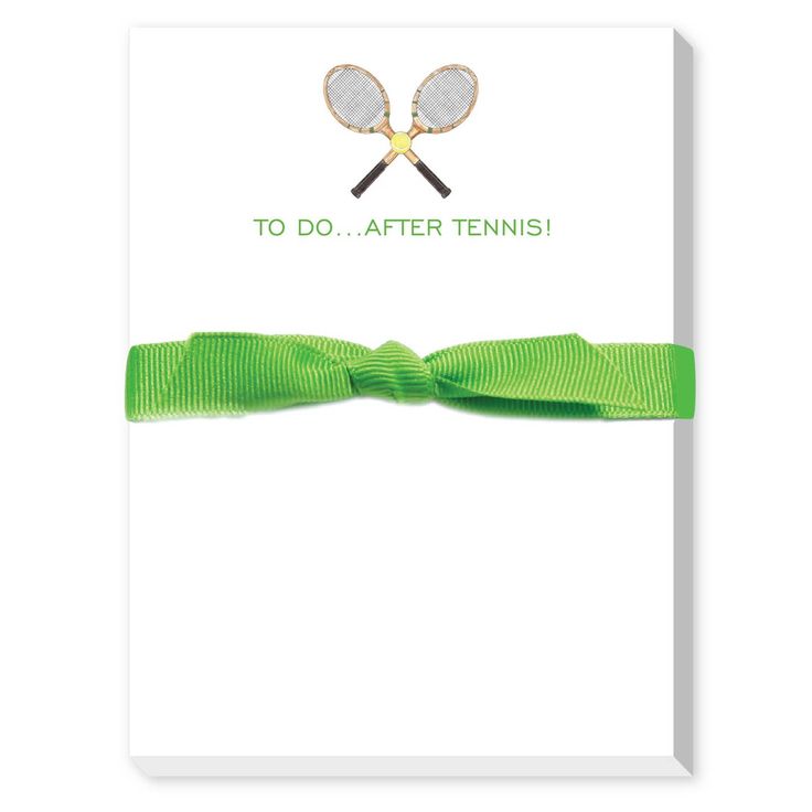 Notepad- To Do After Tennis - Peace Love Light Shop