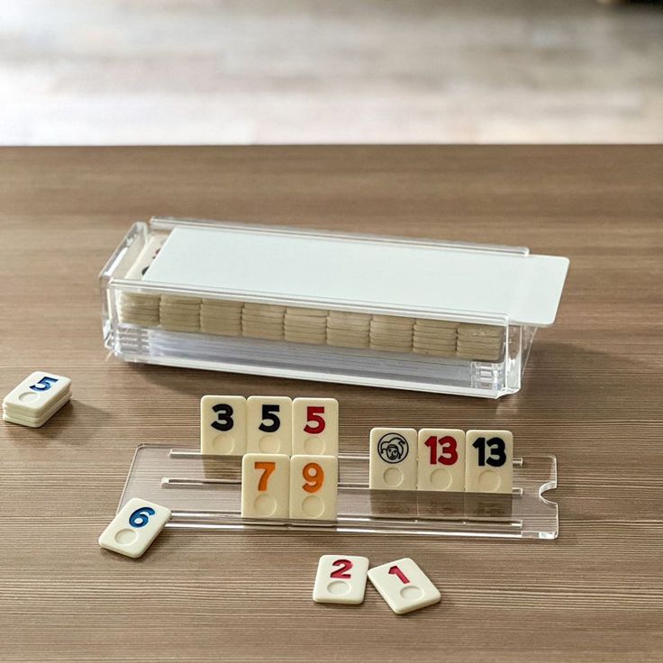 Lucite Rummy Game - Peace Love Light Shop