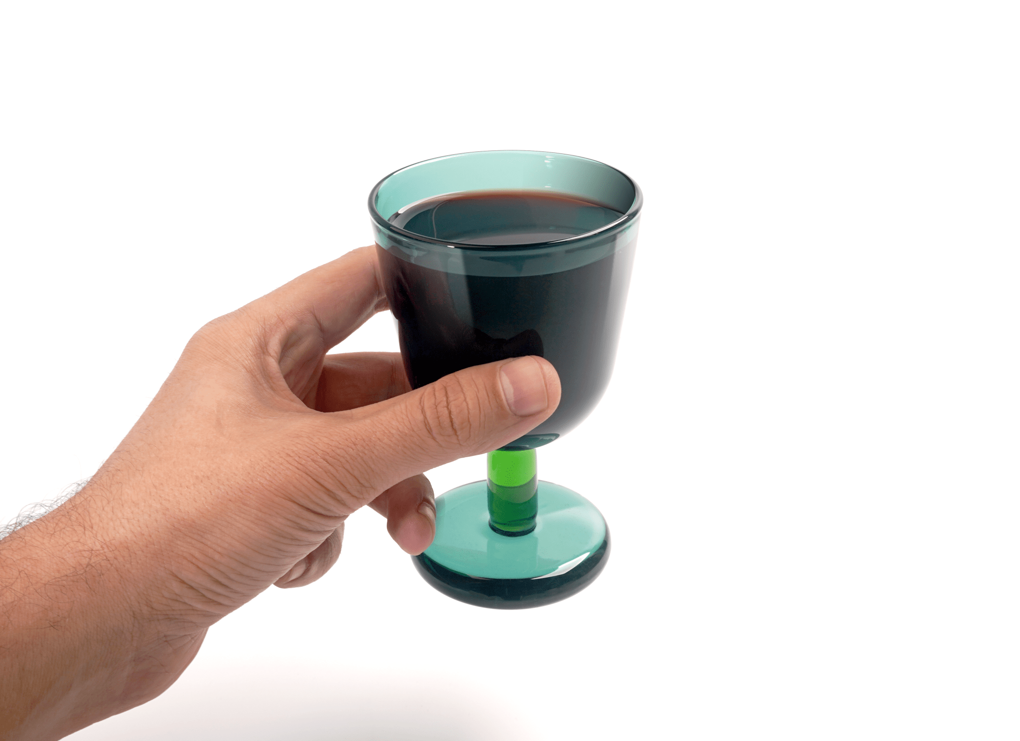 Modern Glass Kiddush Cup- Peace Love Light Shop
