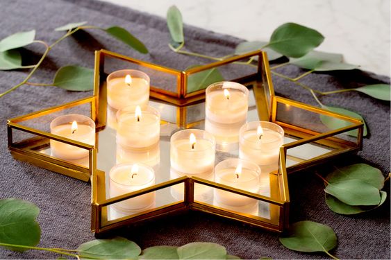 Star of David mirrored tray- Peace Love Light Shop