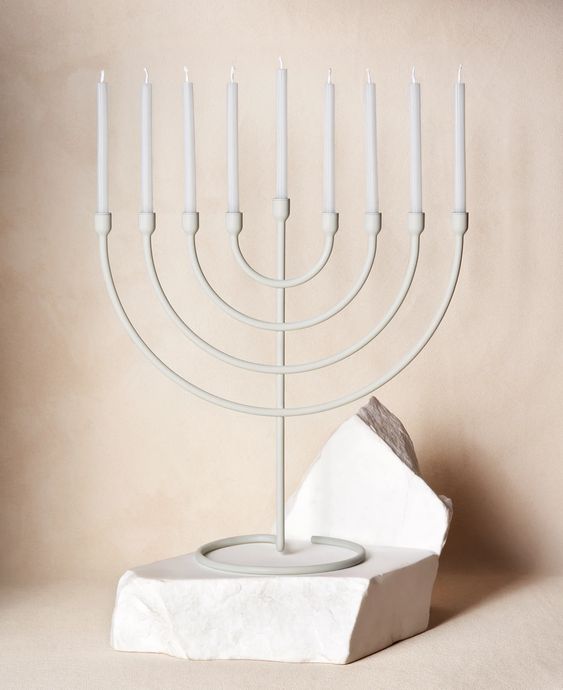 Trace Modern Menorah, Via Maris, Peace Love Light Shop