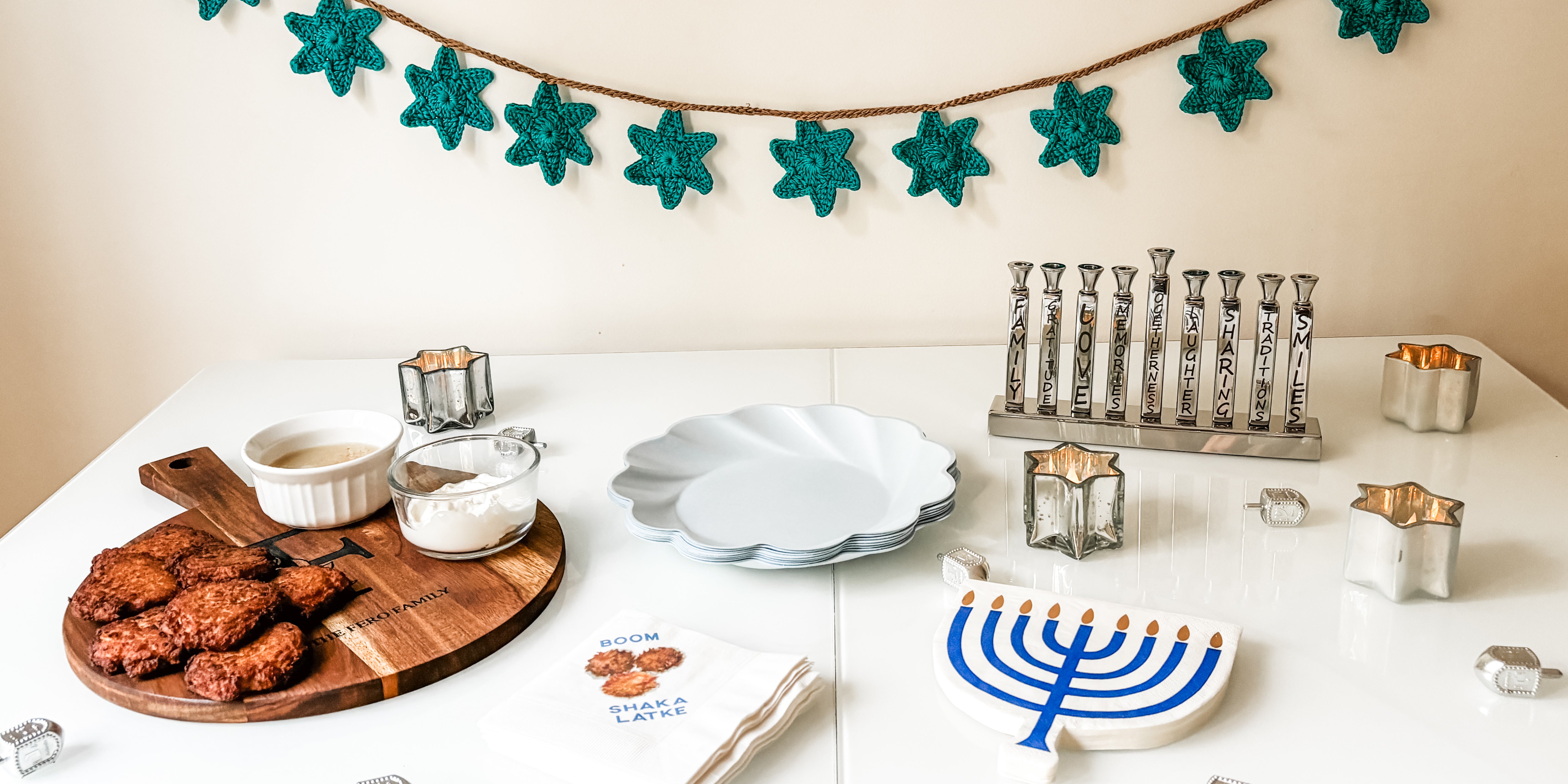 Hanukkah Decorations- Peace Love Light Shop