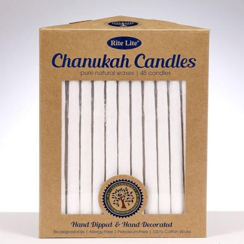 Hanukkah candles- pure natural wax. Peace Love Light Shop