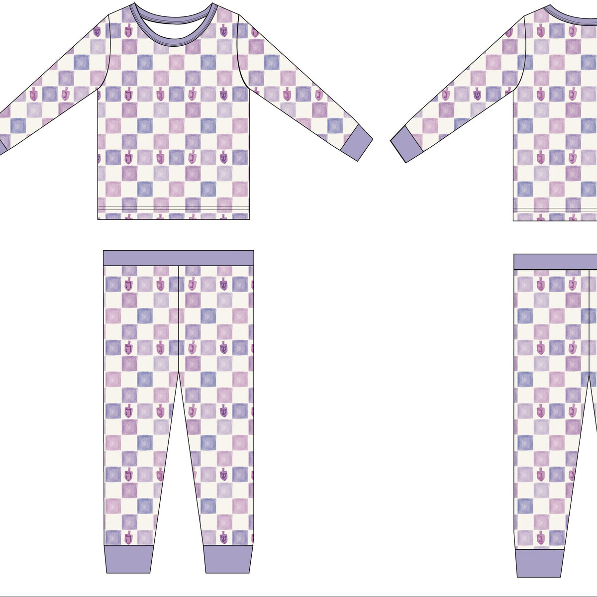 Hanukkah Kid's Pajamas- Peace Love Light Shop