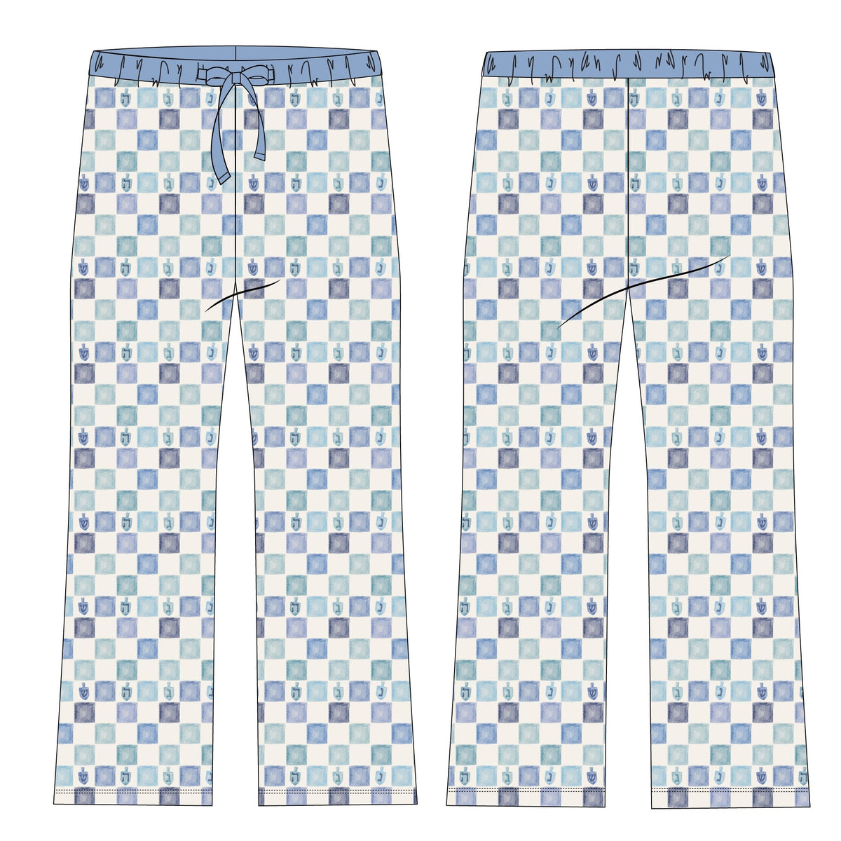 Hanukkah Men's Pajamas- Peace Love Light Shop
