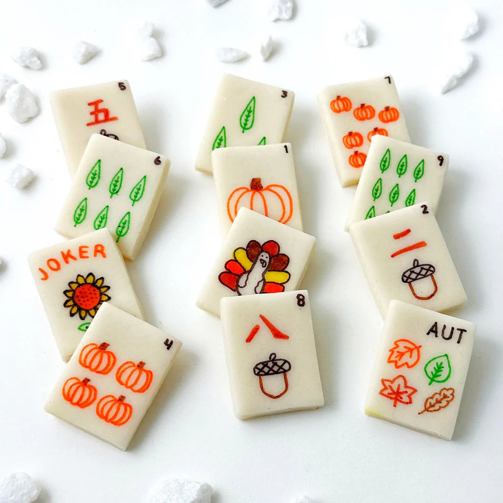 Marzipan Autumn Mah Jong Tiles - Peace Love Light Shop