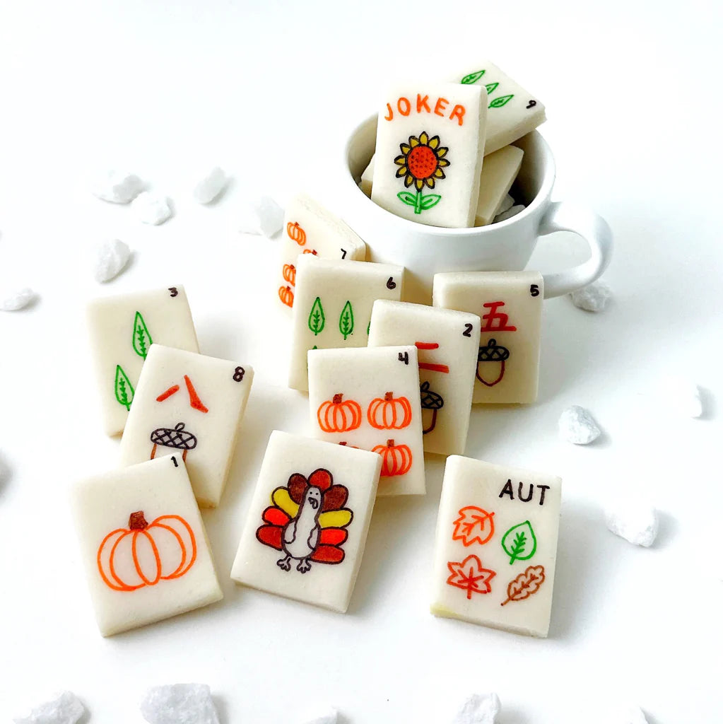 Marzipan Autumn Mah Jong Tiles - Peace Love Light Shop
