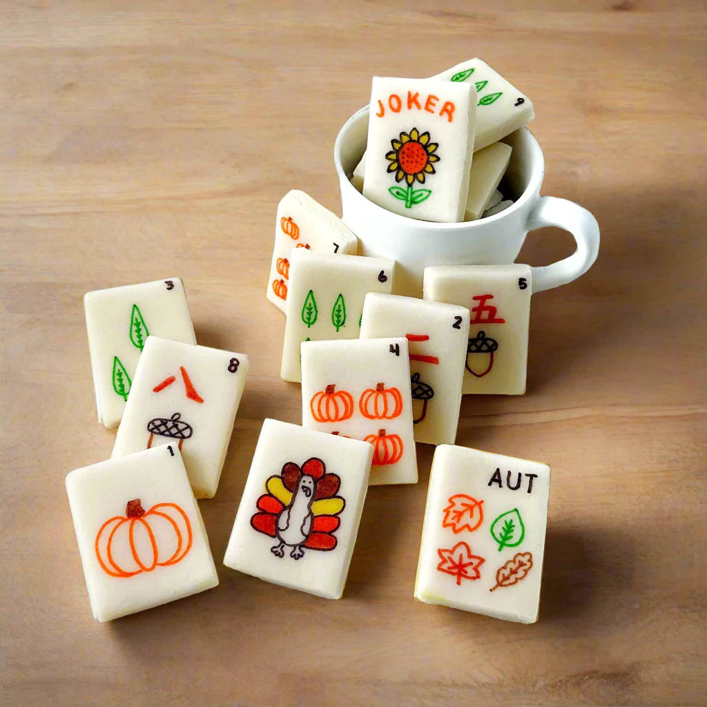 Marzipan Autumn Mah Jong Tiles - Peace Love Light Shop
