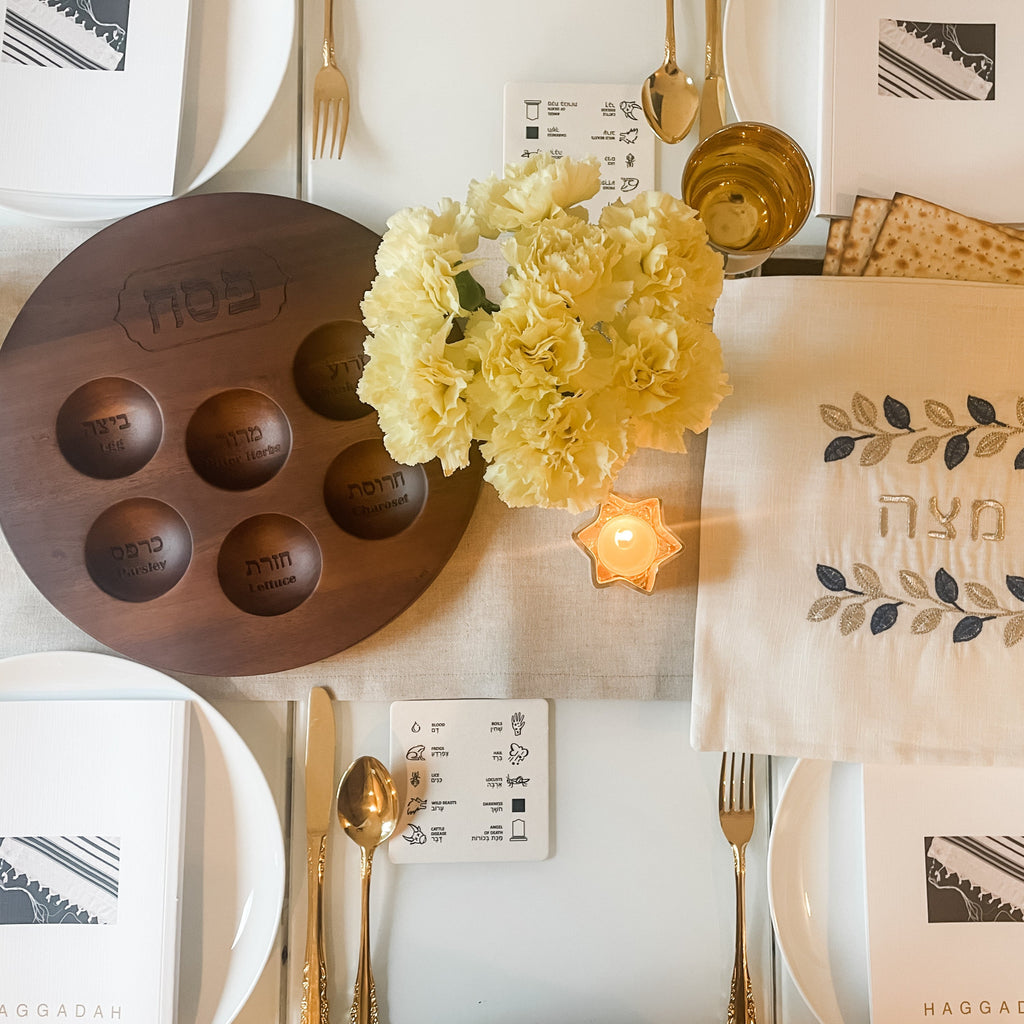 Passover tablescape- Peace Love Light Shop