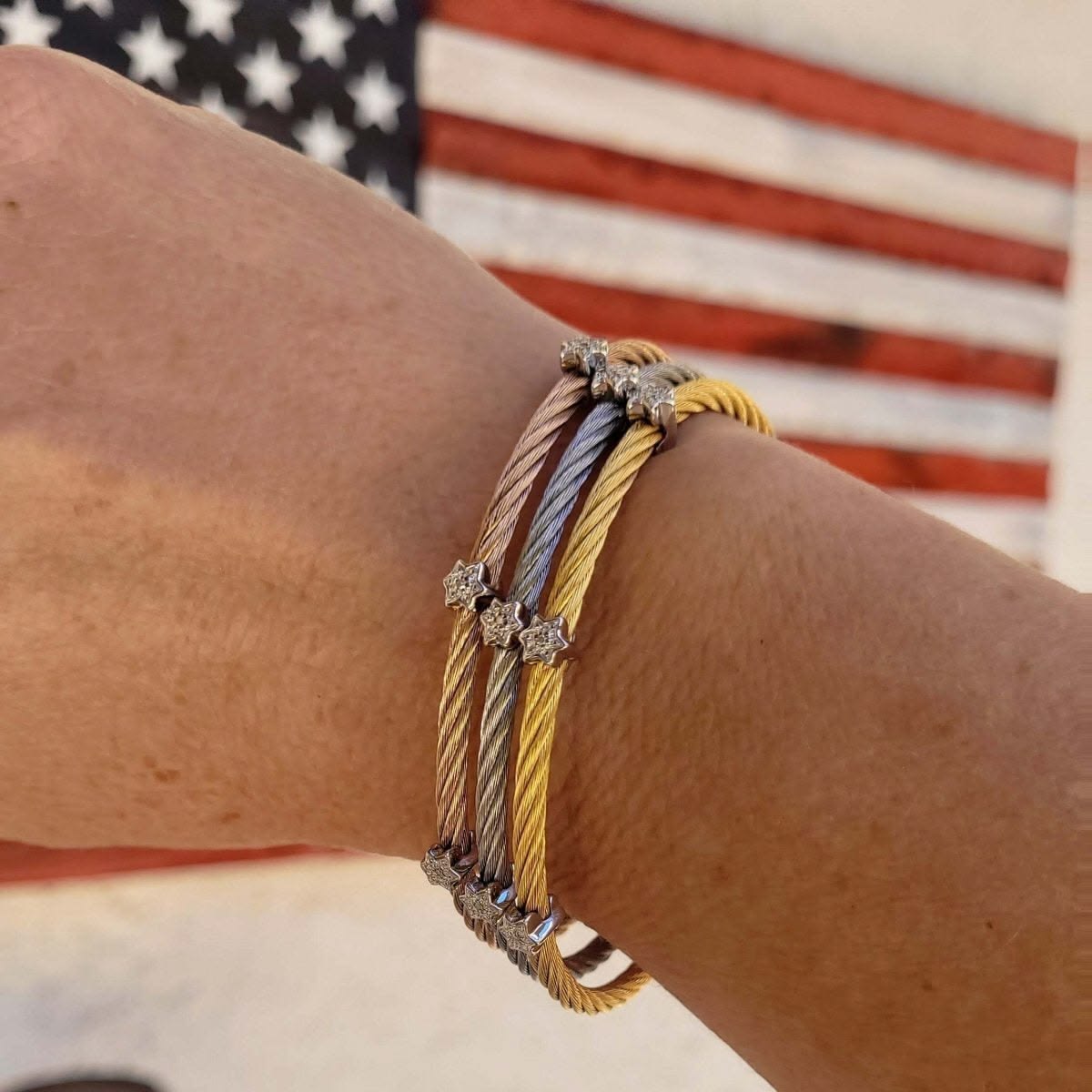 Diamond Jewish star bracelet- Peace Love Light Shop