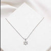 Silver Star of David Necklace with Crystal- Peace Love Light Shop