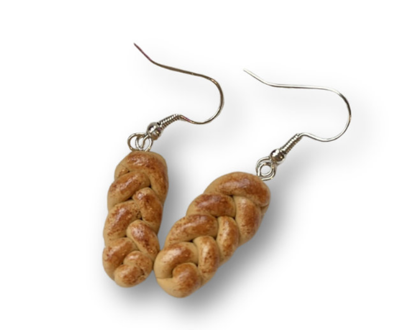 Challah Earrings, Peace Love Light Shop