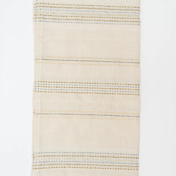 Tallit, Made In Israel. Cotton Gold & Silver- Peace Love Light Shop