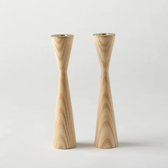 Shabbat Candle Holders- Peace Love Light Shop