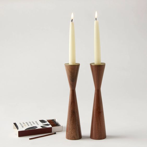 Shabbat Candle Holders- Peace Love Light Shop