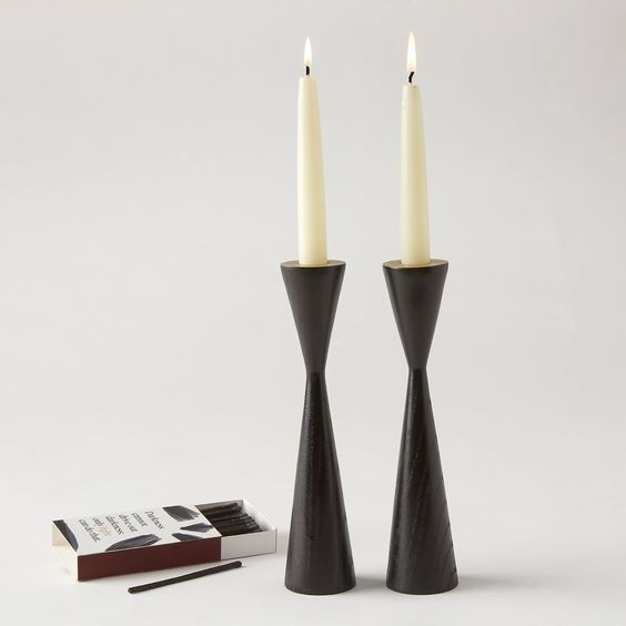 Shabbat Candle Holders- Peace Love Light Shop