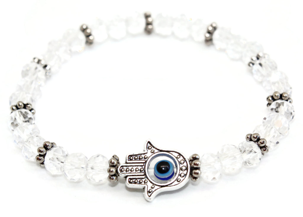 Beaded stretchy bracelets- star of David, hamsa- Peace Love Light Shop