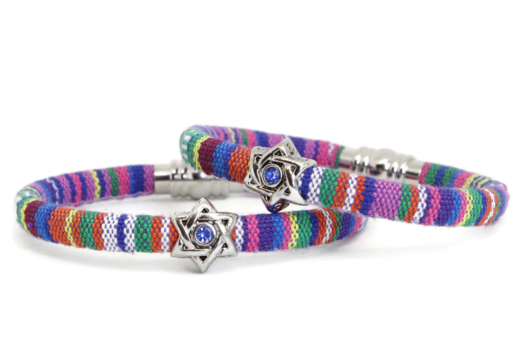 Star of David Cotton Bracelet- Peace Love Light Shop
