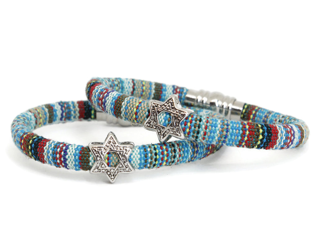 Star of David cotton bracelet- Peace Love Light Shop