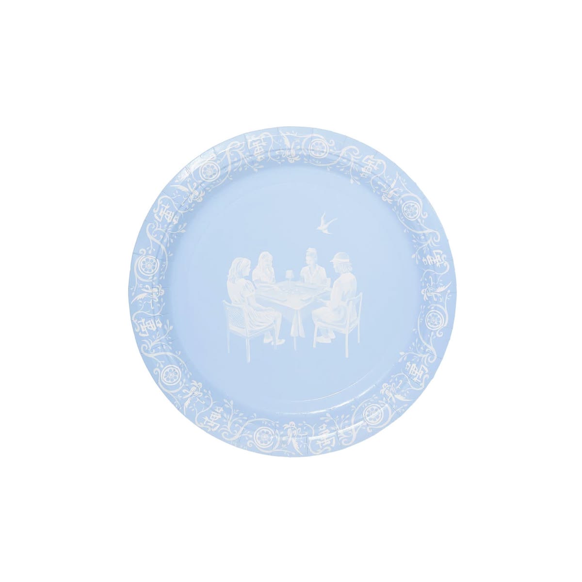 Mah Jong Disposable Paper Plates, Party, Game Decor- Peace Love Light Shop