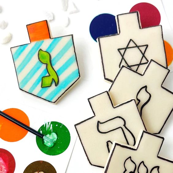 Hanukkah Marzipan Paint Your Own Craft- Peace Love Light Shop