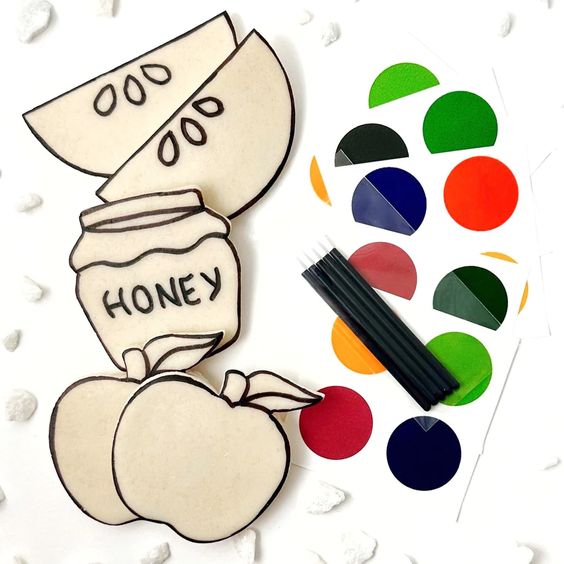 Rosh Hashanah Paint Your Own Marzipan Cookies- Peace Love Light Shop