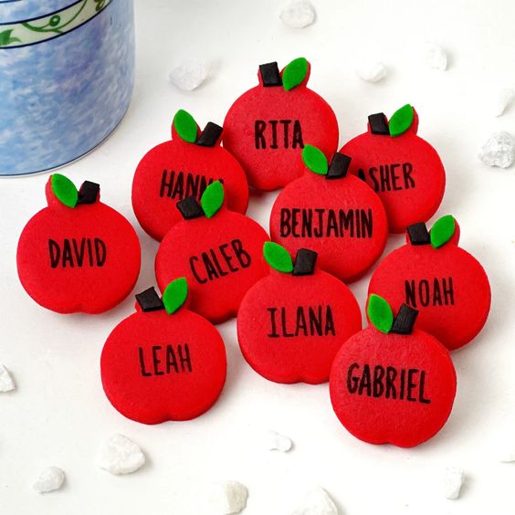 Rosh Hashanah Personalized Marzipan Place Settings- Peace Love Light Shop