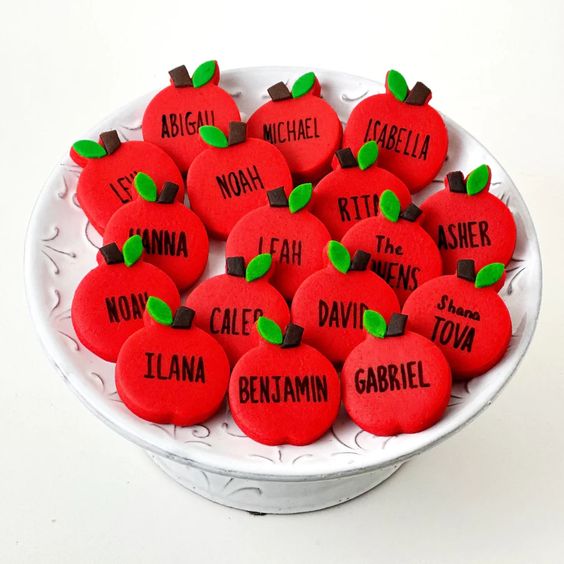 Rosh Hashanah Personalized Marzipan Place Settings- Peace Love Light Shop