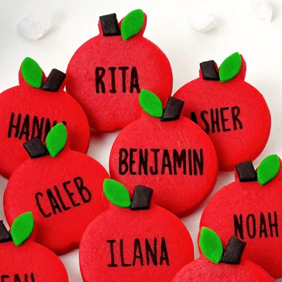 Rosh Hashanah Personalized Marzipan Place Settings- Peace Love Light Shop